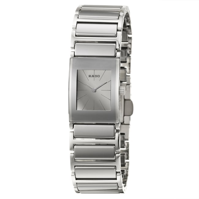 Rado Womens Integral Stainless Steel Swiss Quartz Watch  