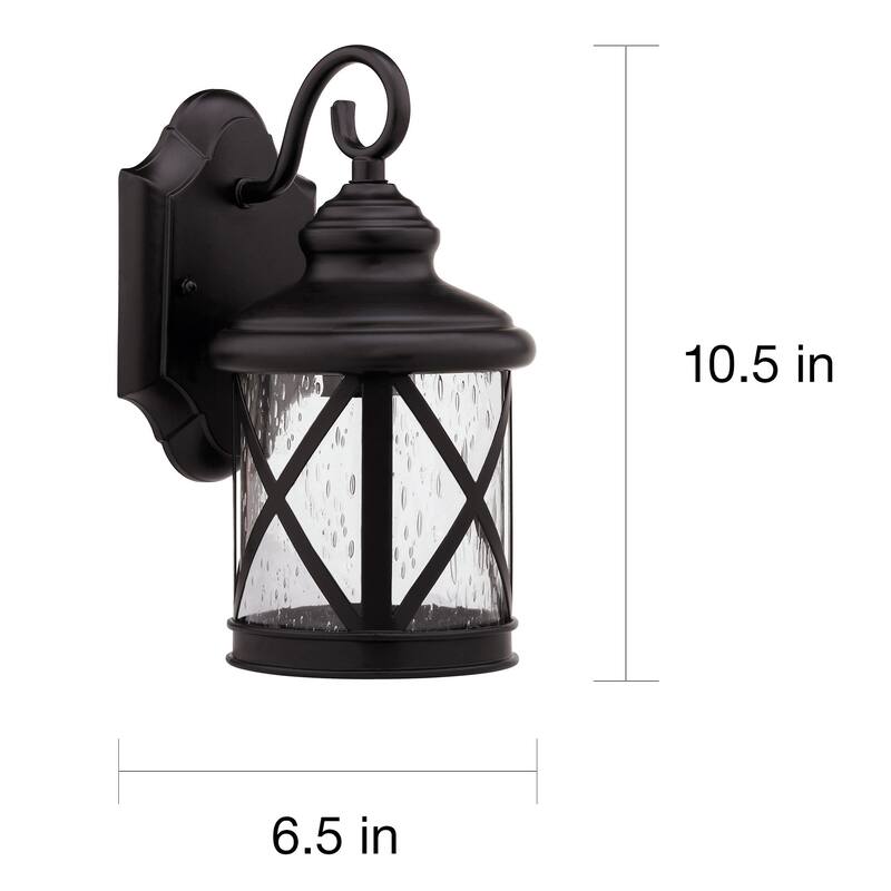 1-light Dark Rubbed Bronze Outdoor Wall Light
