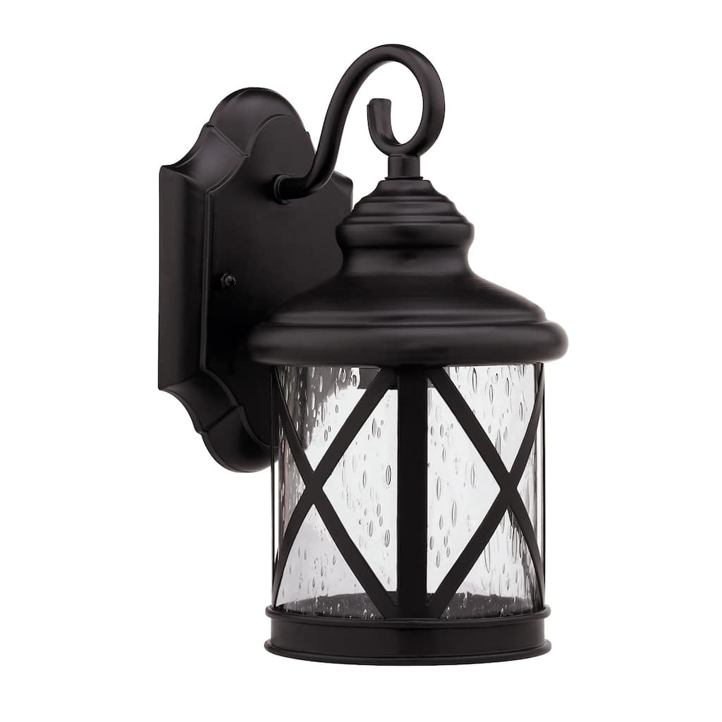1-light Dark Rubbed Bronze Outdoor Wall Light