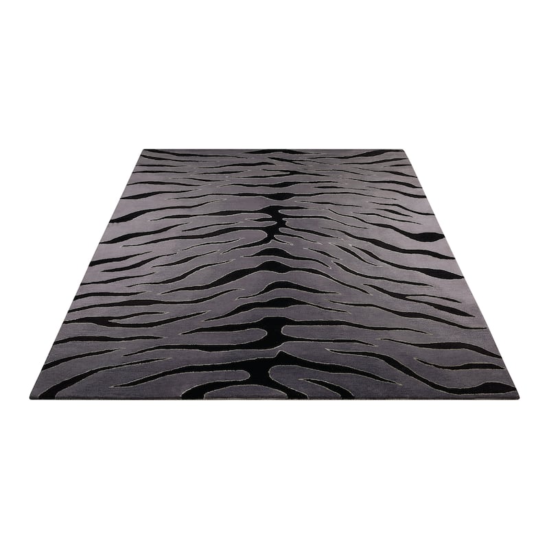 Nourison Contour Modern Zebra Print Hand-tufted Area Rug