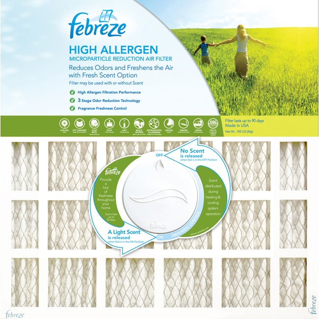 Febreze 10 X 20 X 1 High Allergen Electrostatic Air Filter