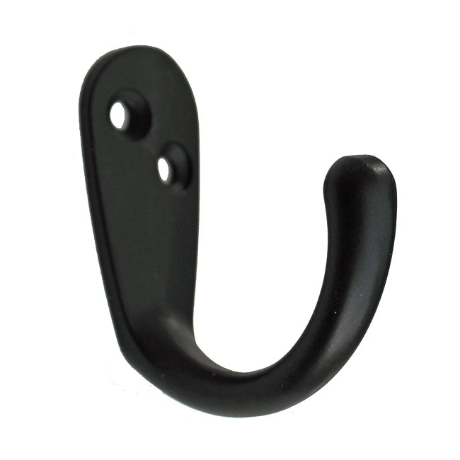 Gliderite Matte Black Robe And Coat Hooks (case Of 10) (Zinc alloyHardware finish Matte blackDimensions 1.875 inches high x 1.563 inch projection x 0.625 inch base size Each hook is individually bagged to prevent damage to the finish and standard instal