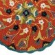 preview thumbnail 2 of 3, Hand Tufted Lucinda Coral Wool Rug
