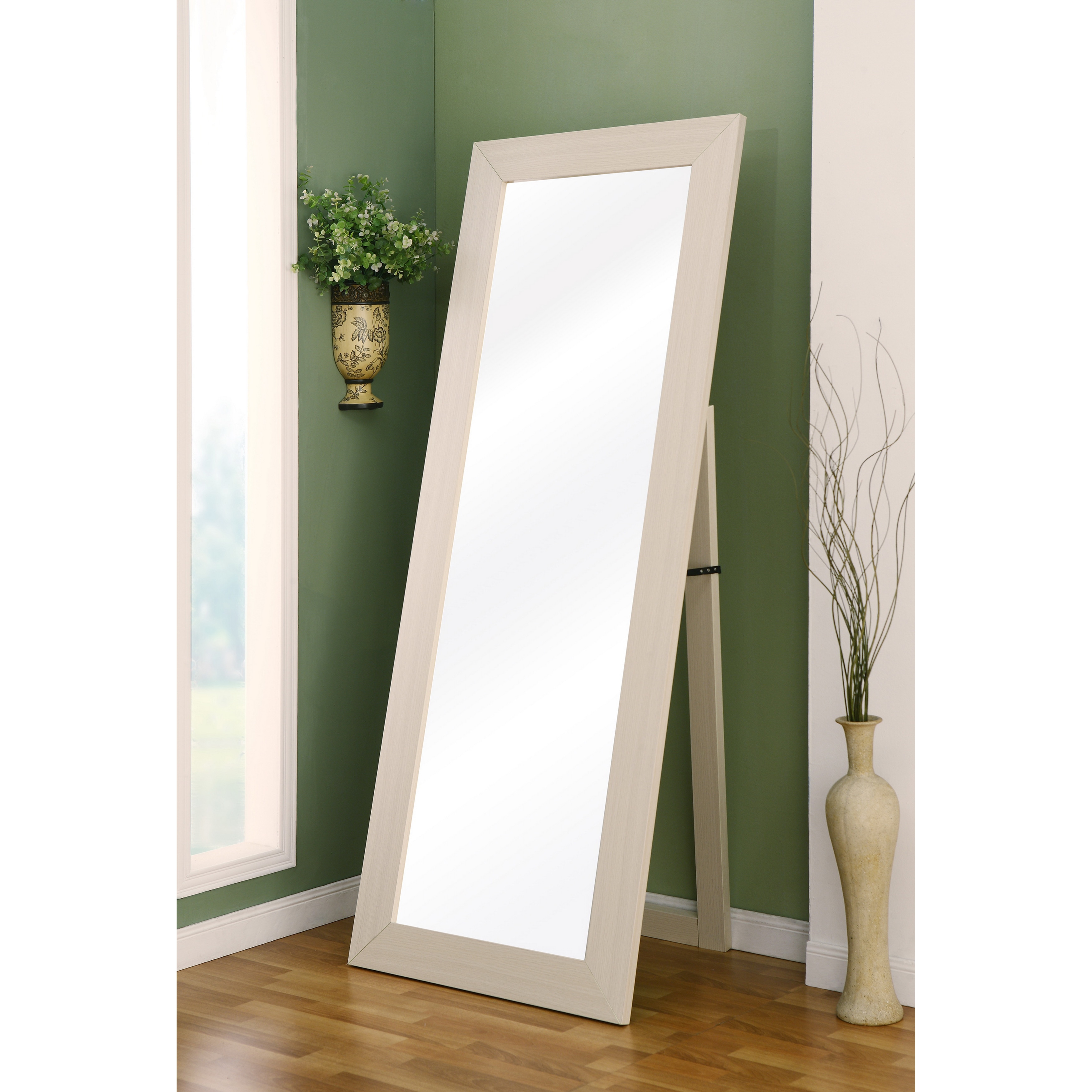 Furniture Of America Furniture Of America Emily Ivory Full Body Cheval Mirror Ivory Size Large