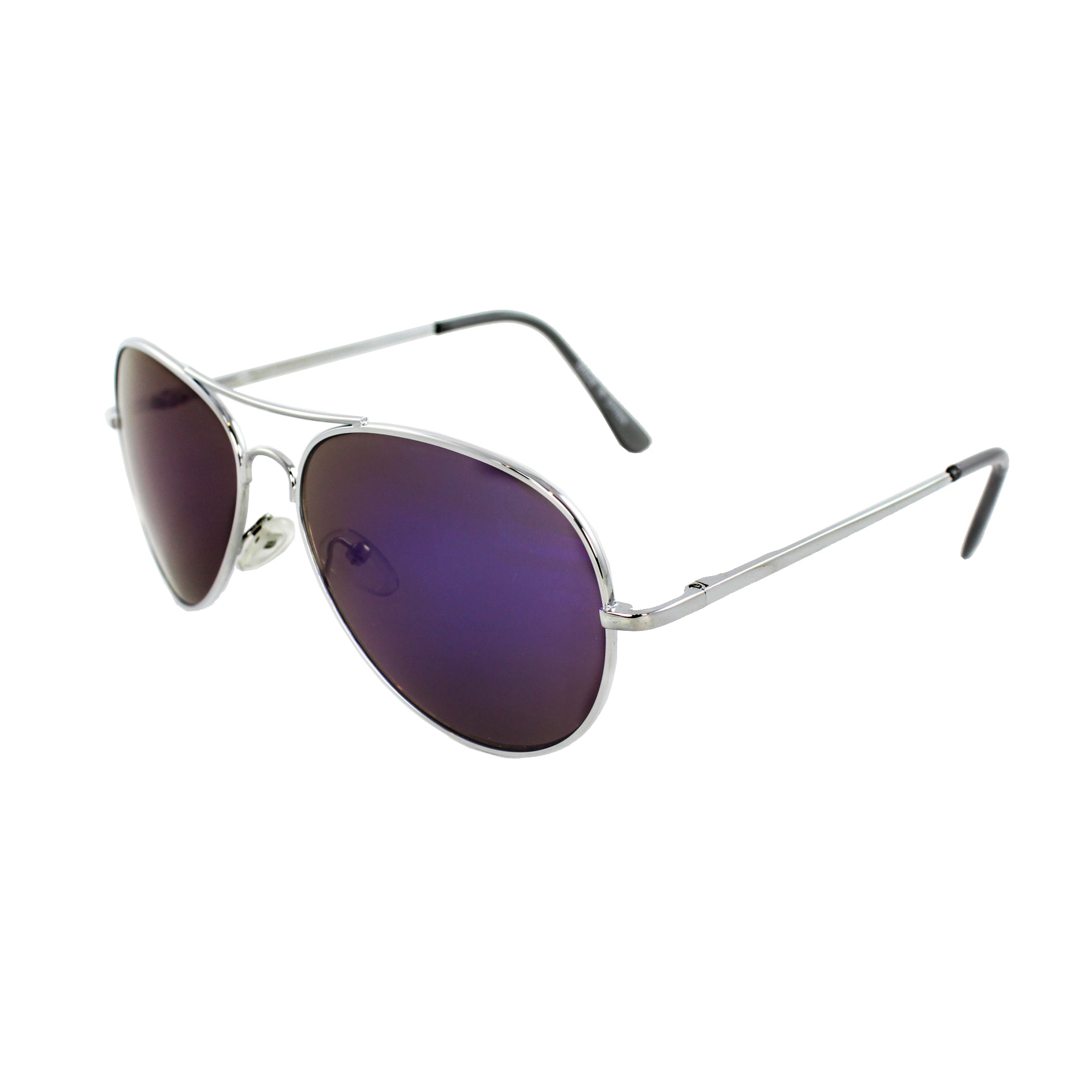 Unisex 30011R-SVRPL Metal/ Purple Mirror Aviator Sunglasses - 14488365 ...