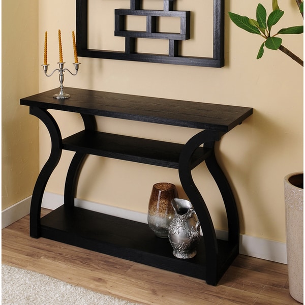 Sara Black Finish Console Table