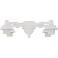 Four Light White Ceiling Fan Light Kit