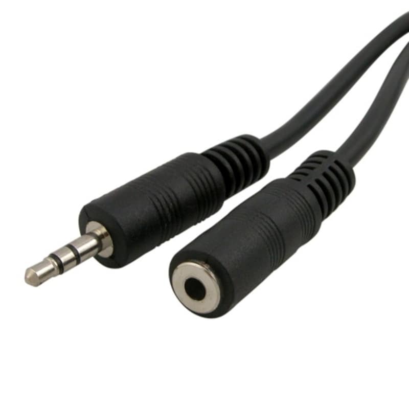 INSTEN 12-foot Black 3.5mm Stereo Plug to Jack Cable M/ F