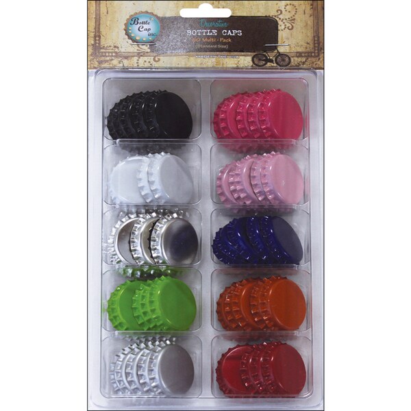 Vintage Collection Standard Bottle Caps 1" 50/Pkg-Multi-Pack