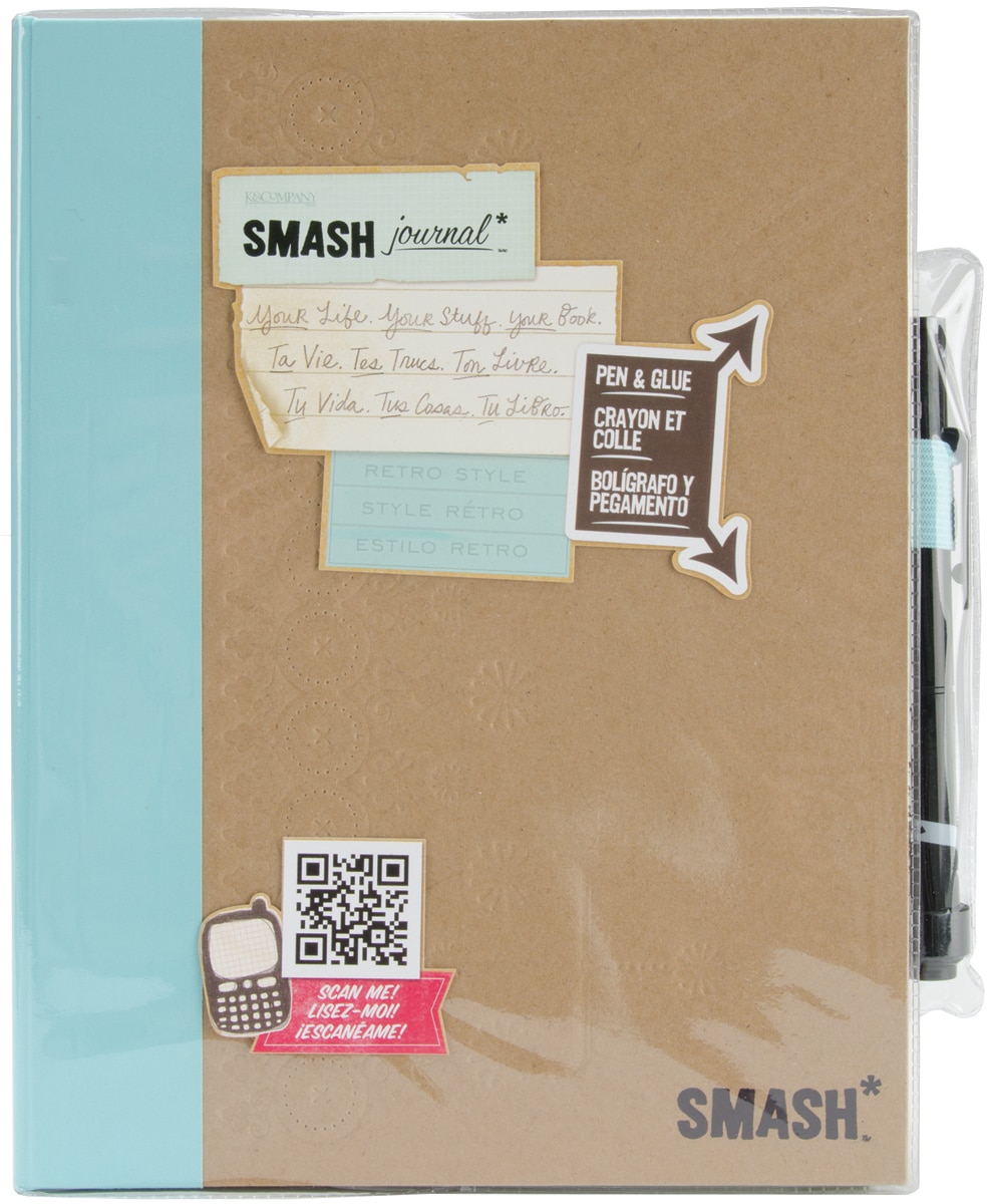 Retro Blue Smash Folio retro Blue