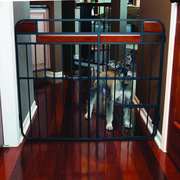 Carlson Expandable Design Studio Extra Tall Tuffy Wood Metal Gate Carlson Pet Products Pet Gates