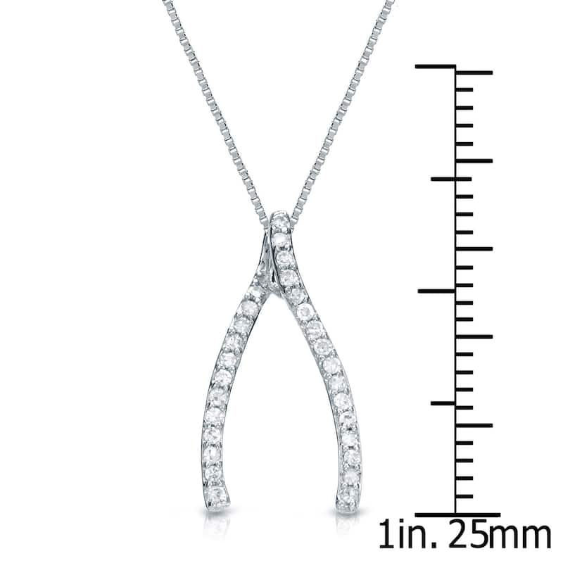Auriya 14k Gold 1/8ct TDW Diamond Fashion Necklace (G-H, I1-I2)