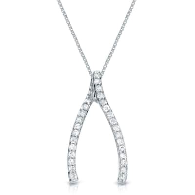 Auriya 14k Gold 1/8ct TDW Diamond Fashion Necklace (G-H, I1-I2)