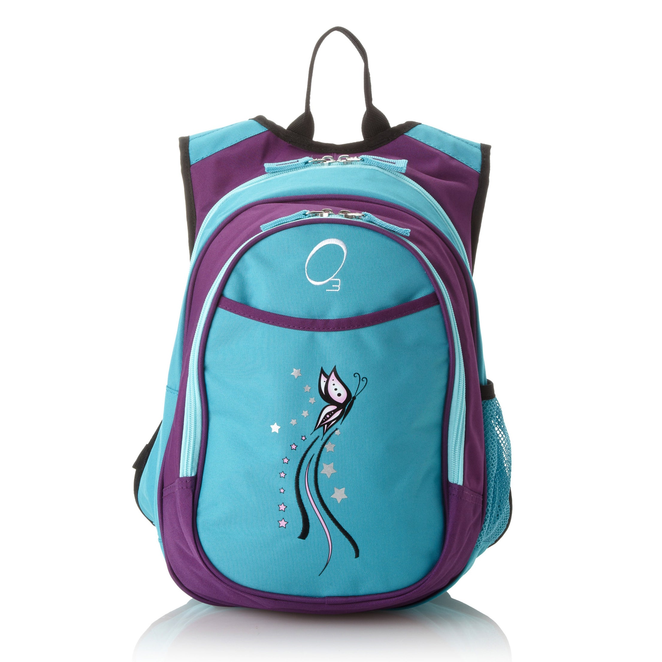 Obersee Kids Pre school All in one Turquoise Butterfly Backpack With Cooler