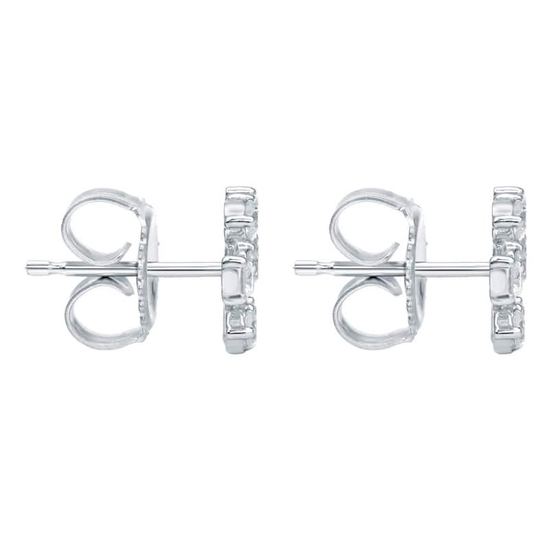 Auriya 1/10 to 1/3ctw Snowflake Diamond Stud Earrings10k Gold (H-I, I1-I2)
