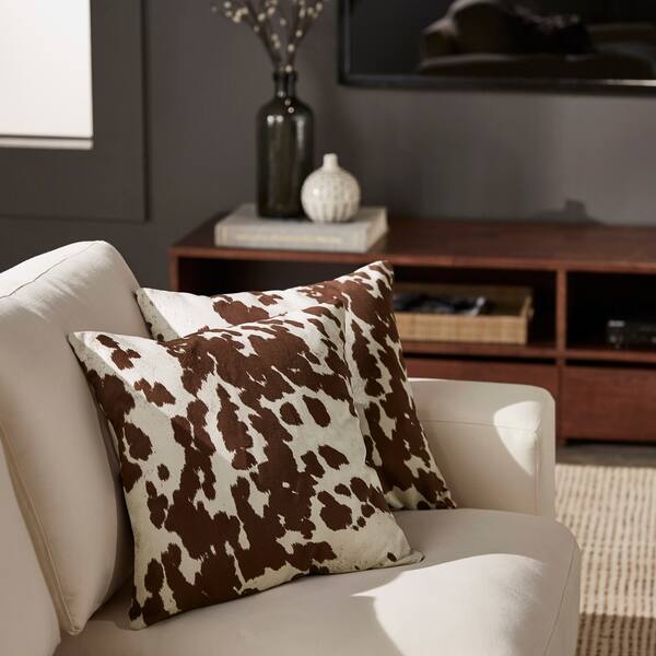 Shop Decor Cow Hide Print 18 Inch Throw Pillow By Inspire Q Bold