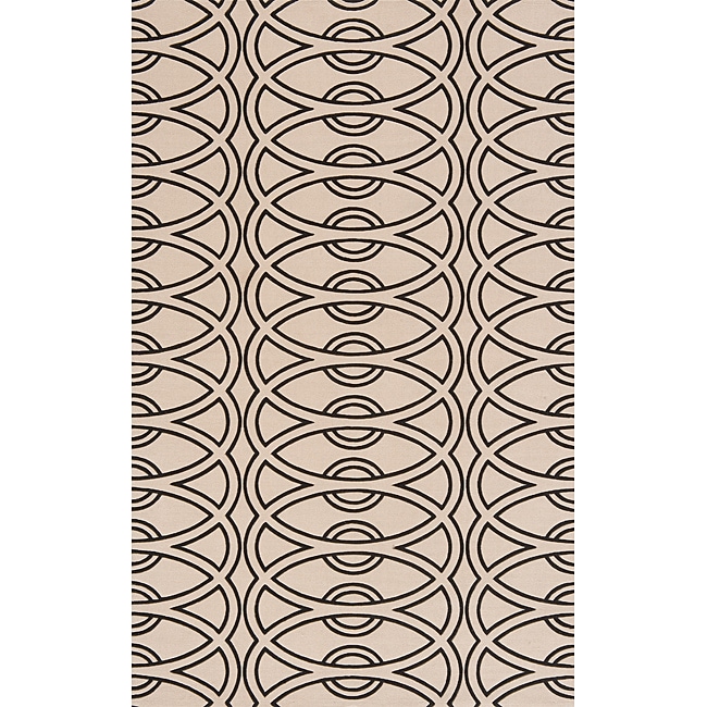 Power loomed Soho Chic Ivory Wool Rug (20 X 30)