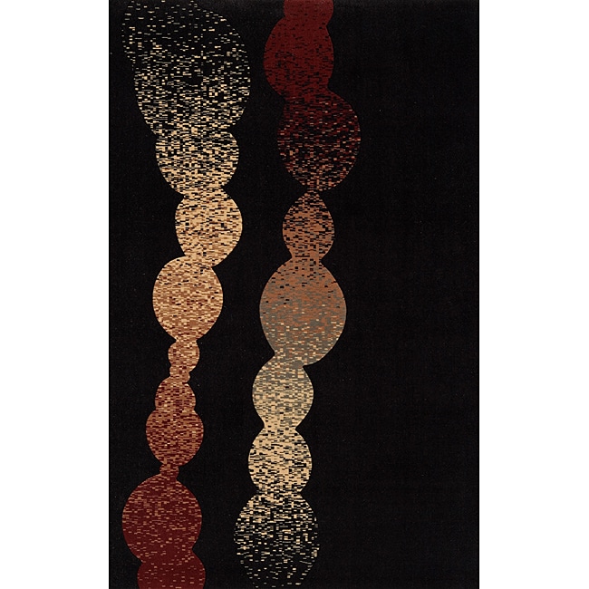 Power loomed Soho Modern Multi Wool Rug (96 X 136)