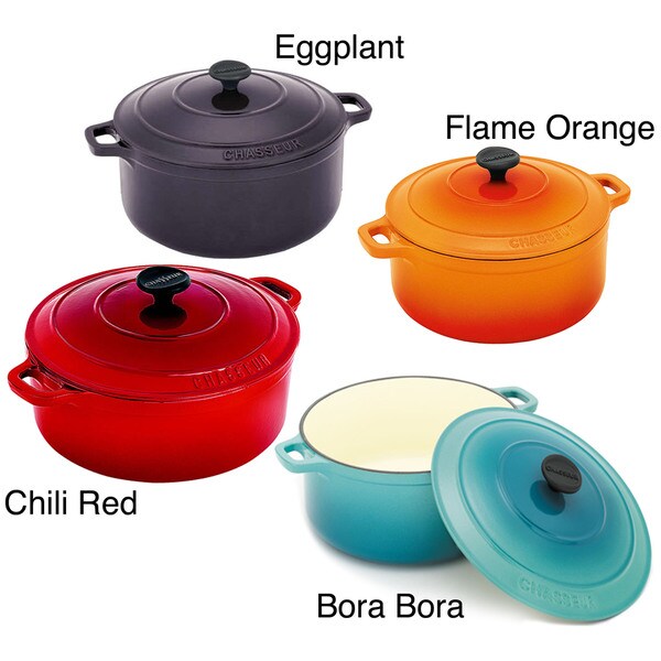 Chasseur French 8-quart Round Doubel-enameled Casserole Pot