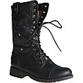 Sweet Beauty Women's 'Terra-06' Black Combat Boots
