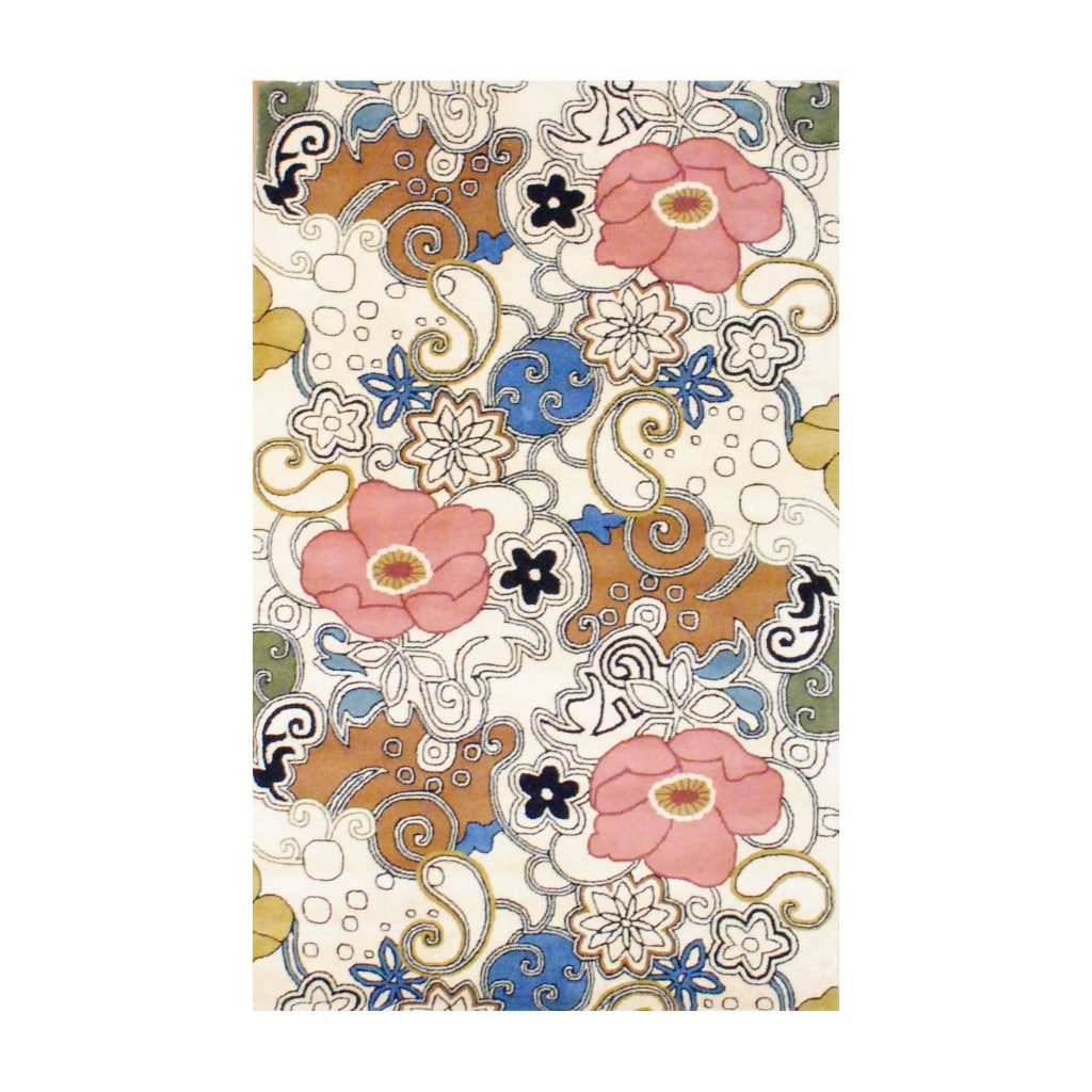 Herat Oriental Indo Hand-tufted Wool Rug - 5' x 8'
