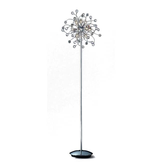 Joshua Marshal Home Collection Funky 12-light Chrome Crystal Floor Lamp