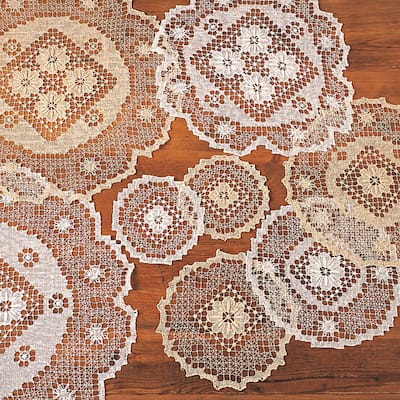 Shop Tuscany Lace Doily Or Placemat Set Overstock 6986241