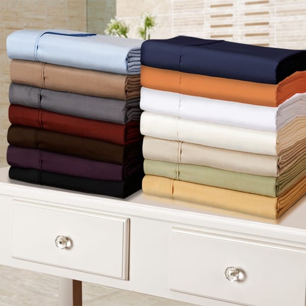 Microfiber Solid Plain 100 percent Wrinkle free Sheet Set  