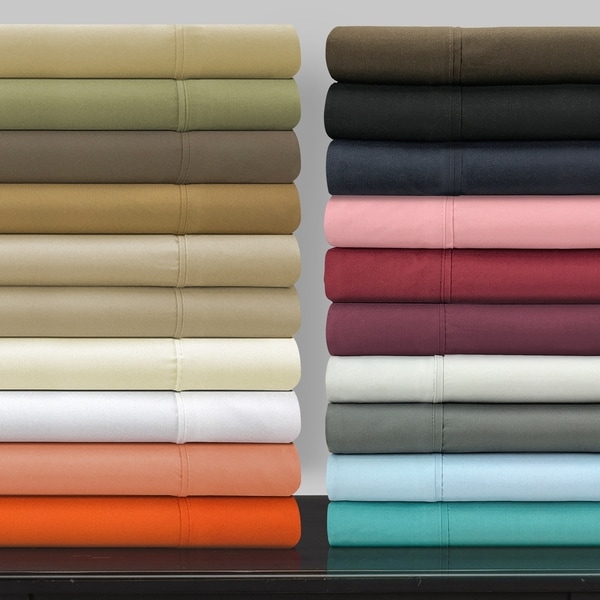 Superior Vibrant Wrinkle-Resistant Microfiber Deep Pocket Bed Sheet Set. Opens flyout.