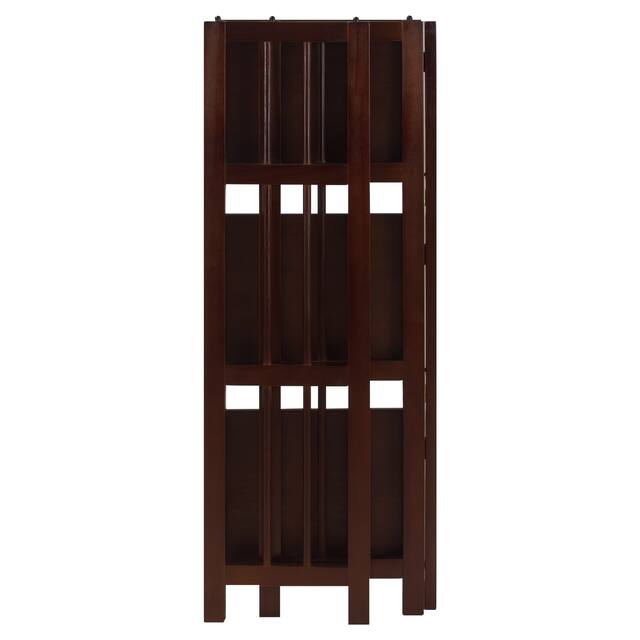 3-Shelf Folding 14-inch Wide Bookcase