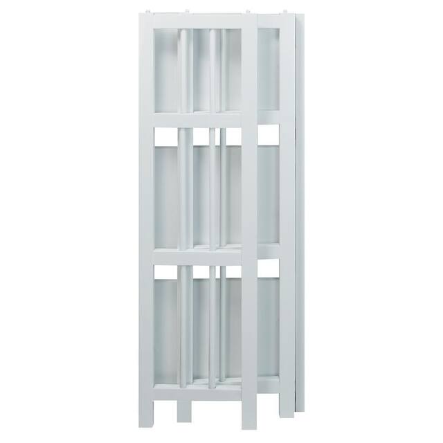 3-Shelf Folding 14-inch Wide Bookcase
