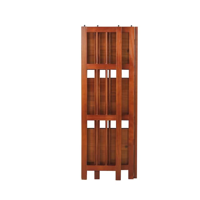 3-Shelf Folding 14-inch Wide Bookcase