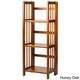 3-Shelf Folding 14-inch Wide Bookcase