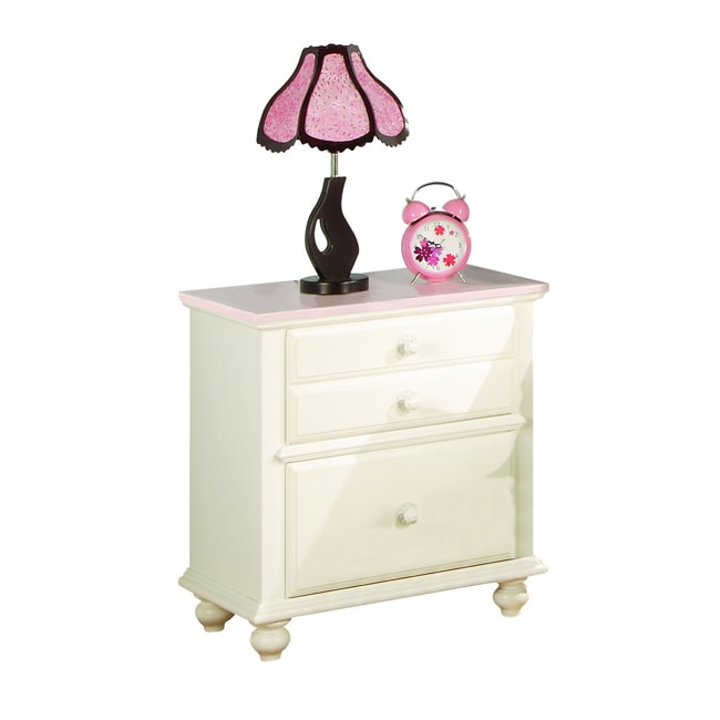 Zoe Night Stand with Solid Pink Top | Overstock.com Shopping - The Best ...