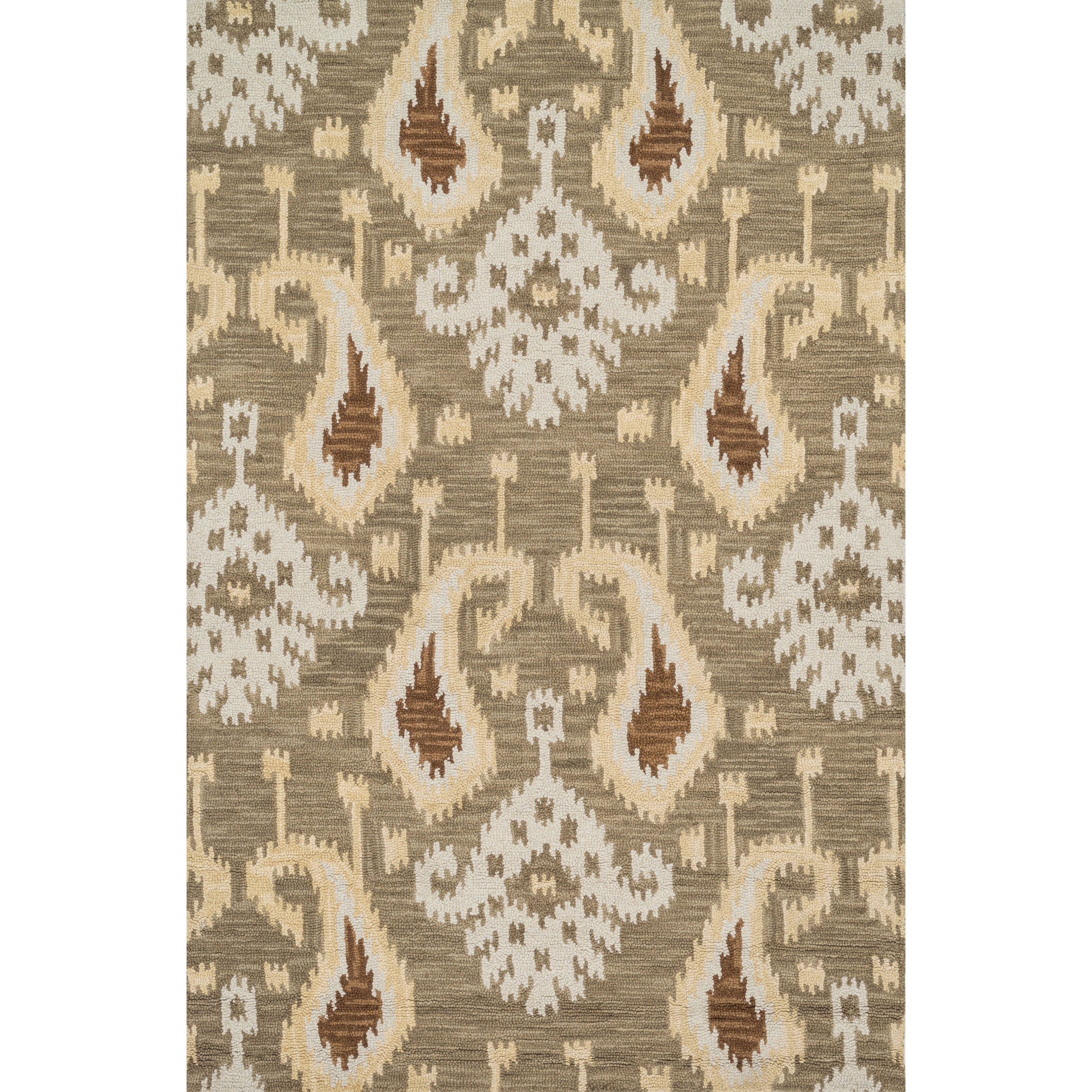 Hand tufted Montague Taupe Wool Rug (5 X 76)