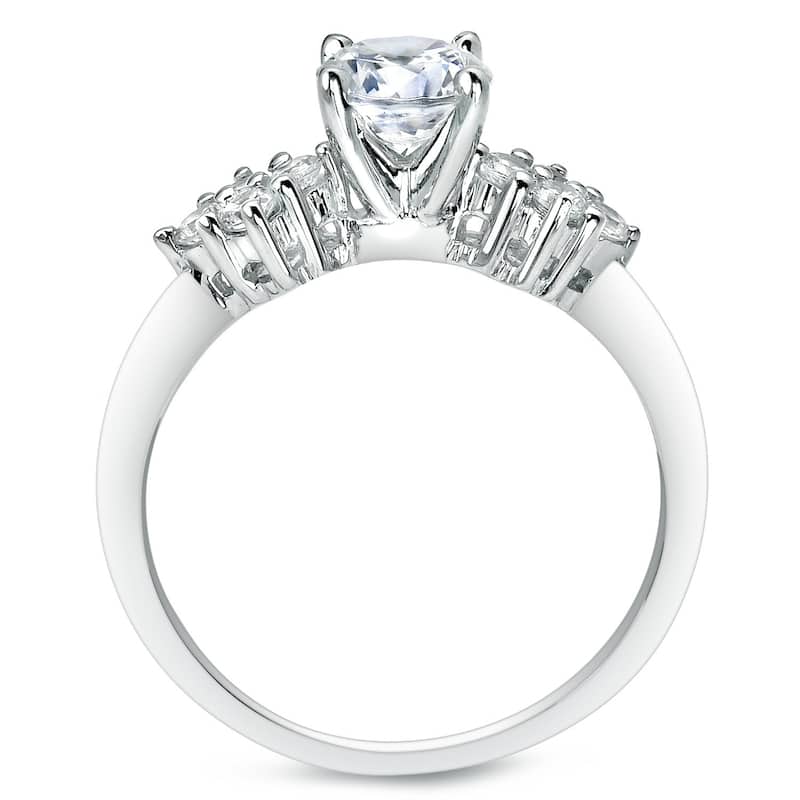 Auriya 14k Gold 1ctw Certified Round Diamond Bridal Ring Set (J-K, I1-I2)