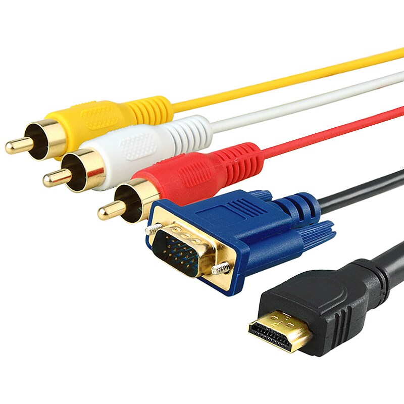 INSTEN 5-foot HDMI to VGA/ 3 RCA Cable