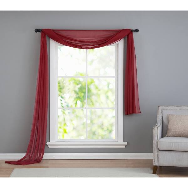 Shop Vcny Infinity Sheer Window Scarf Valance 54 X 216 On