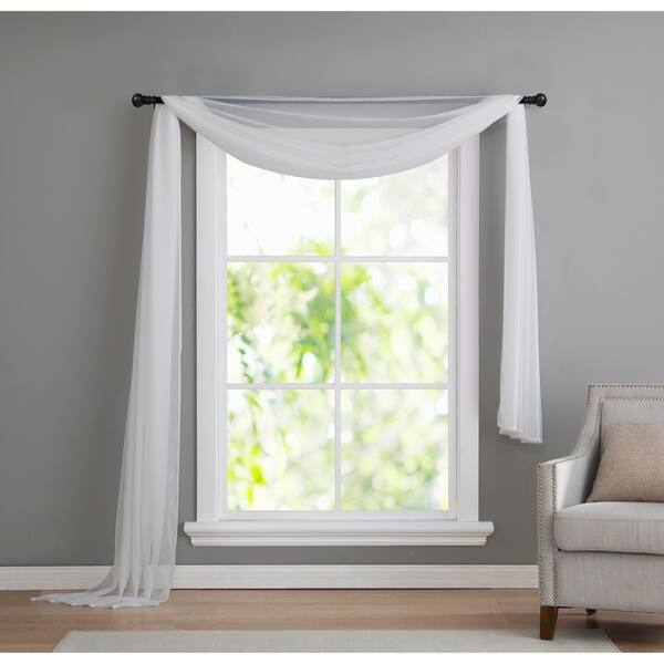 Shop Vcny Infinity Sheer Window Scarf Valance 54 X 216 On