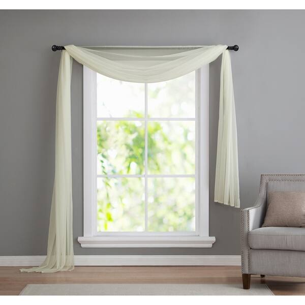 Shop Vcny Infinity Sheer Window Scarf Valance 54 X 216 On