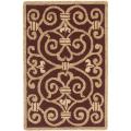 Safavieh Hand-hooked Chelsea Irongate Burgundy Wool Rug - 1'8 x 2'6