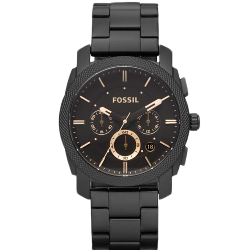Fossil Men's FS4682 Machine Black Steel Watch