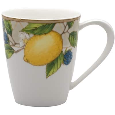 Fruit Salad Coffee Mugs 14oz Set/4