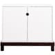 preview thumbnail 2 of 0, Olivia 2-door Espresso and White Modern Changer