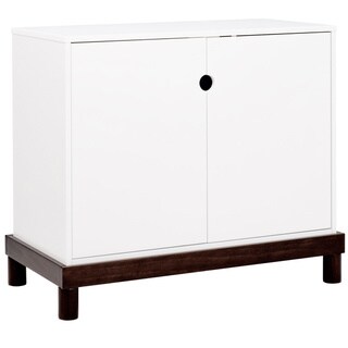 Olivia 2-door Espresso and White Modern Changer