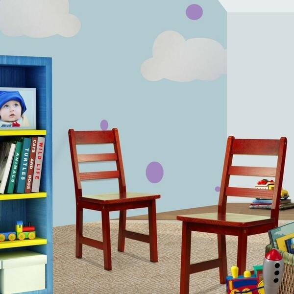 Shop Wooden Children S Chair Set Of 2 Overstock 6990976