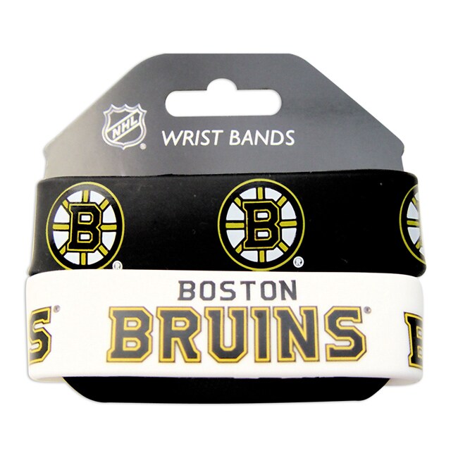 Boston Bruins Rubber Wrist Band (Set of 2) NHL