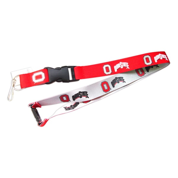 Ohio State Buckeyes Reversible Lanyard Keychain Ticket ID Holder NCAA