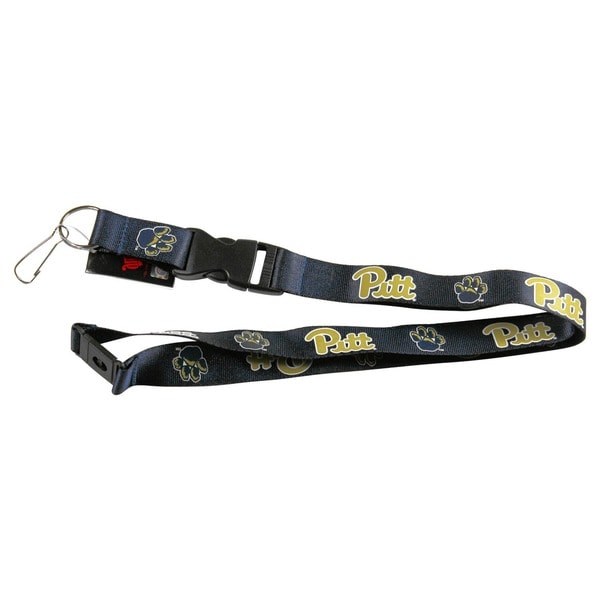 Pittsburgh Pitt Panthers Clip Lanyard Keychain Id Holder Ncaa - Free 