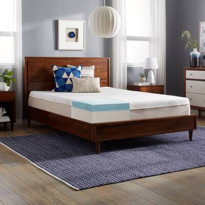 Slumber Solutions Gel Memory Foam 11-inch King-size Mattress - White